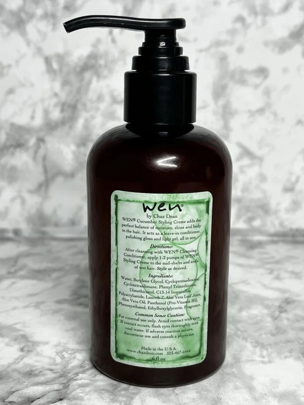 WEN Styling Creme 6 oz / 170mL Cucumber Aloe Hair Care Leave In Conditioner